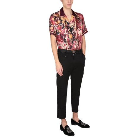dolce & gabbana cargo pants with logo belt