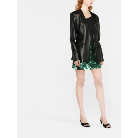 P.A.R.O.S.H. gonna verde scuro a vita alta con paillettes