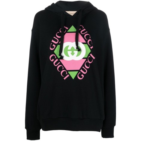 Gucci Heavy Felted Cotton Jersey Hoodie
