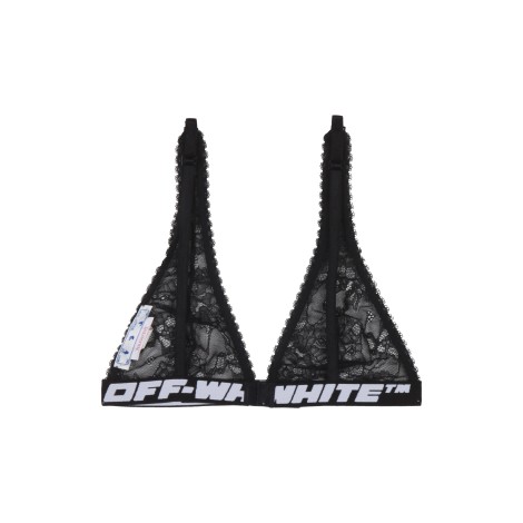 off-white logo band bralette 