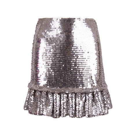 Paco Rabanne Full Sequined Mini Skirt 40