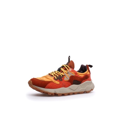 YAMANO 3 MAN HKDELIC SUEDE/NYLON BROWN-ORANGE