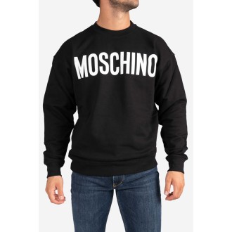 MOSCHINO Felpa in cotone con logo Moschino