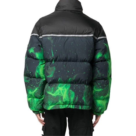 MEDIUM-WEIGHT PUFFER JKT GREEN FLAMES