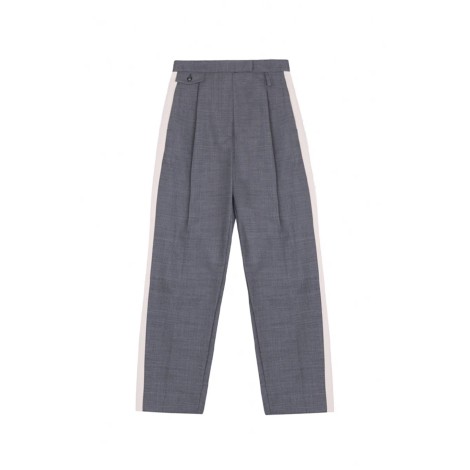 Tela9 Pantaloni Eleganti Donna Grigio