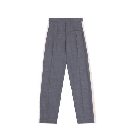 Tela9 Pantaloni Eleganti Donna Grigio