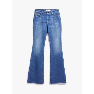 MAX MARA WEEKEND JEANS ALBIO FLARE IN COTONE BLUE 51860329600003