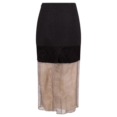 Prada Semi-Transparent Skirt 40