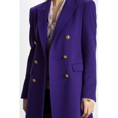 KAS DOUBLE CHEST MIXED COAT