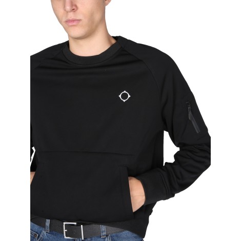 ma.strum sweatshirt with embroidered logo