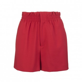 Red High Waist Shorts