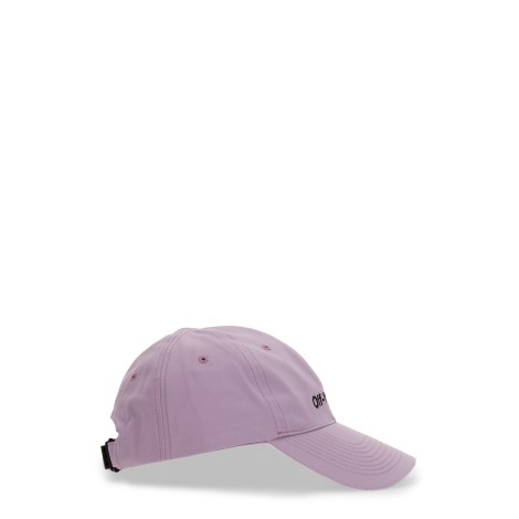 off-white baseball hat with logo