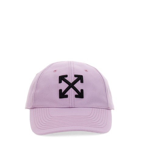 off-white baseball hat with logo