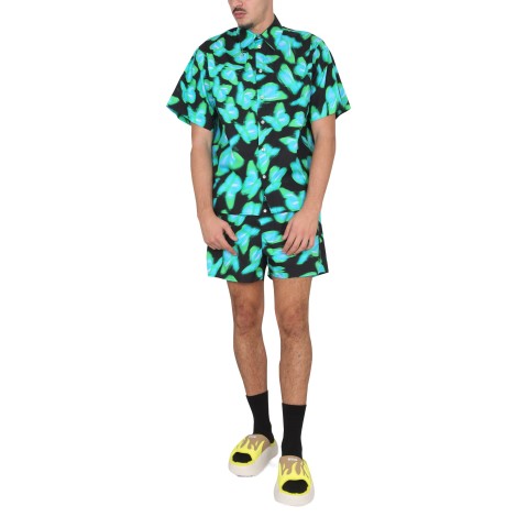 msgm trippy butterfly print shirt