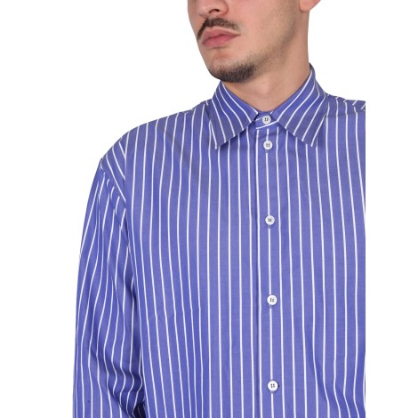 msgm shirt with stripe pattern