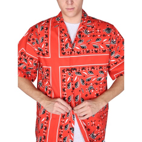 msgm paisley pattern shirt 