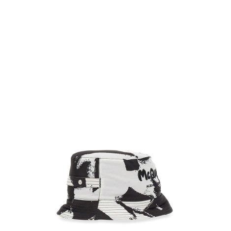 alexander mcqueen bucket graffiti hat
