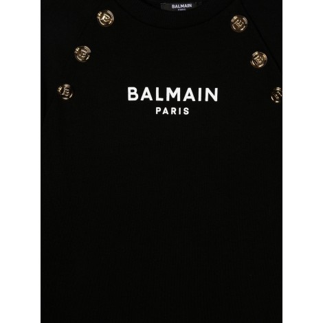balmain gold buttons dress