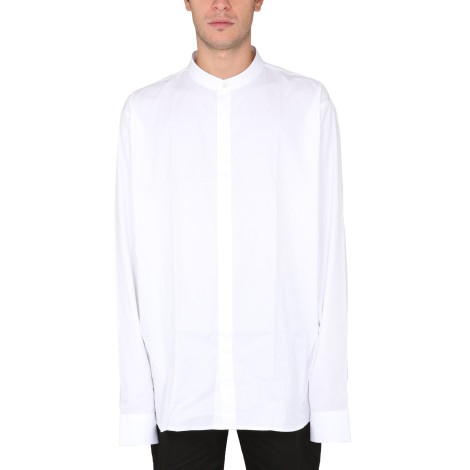 balmain camicia con collo alla coreana