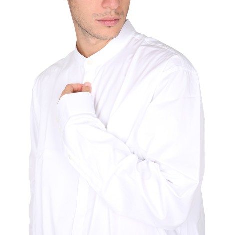 balmain camicia con collo alla coreana