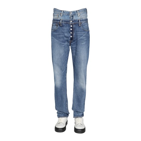 1/off double waist jeans