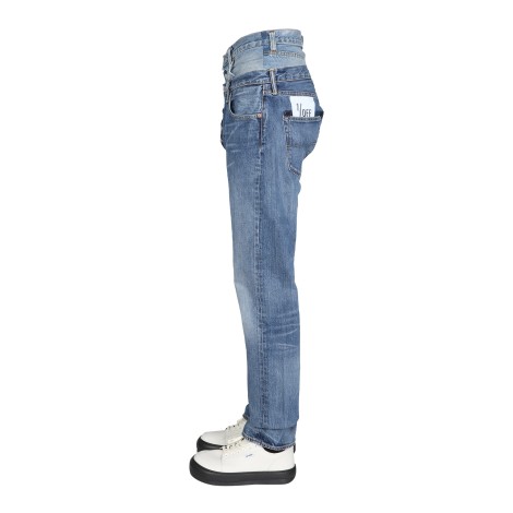 1/off double waist jeans