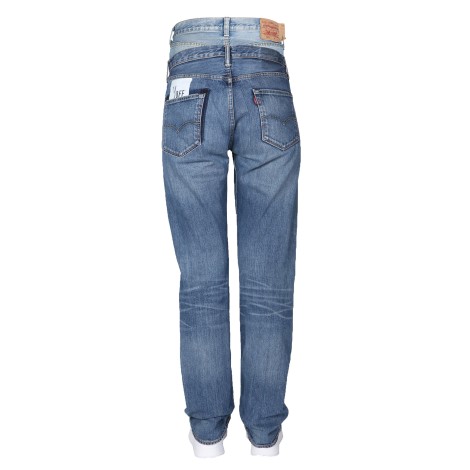 1/off double waist jeans