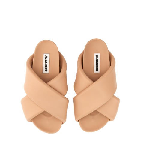 jil sander crisscross sandal