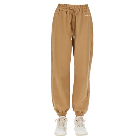 off-white jogging pants with logo