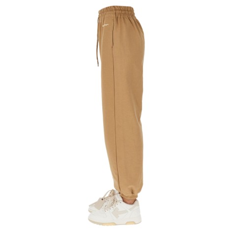 off-white jogging pants with logo