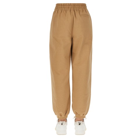 off-white jogging pants with logo