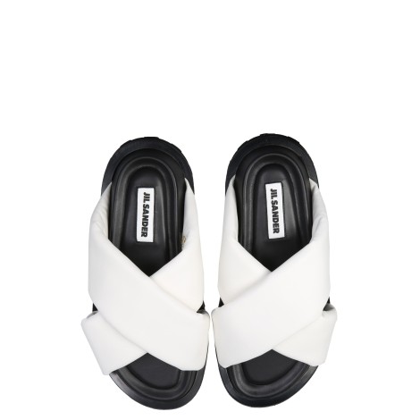 jil sander padded sandals