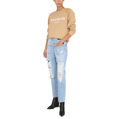 balmain sweatshirt with logo