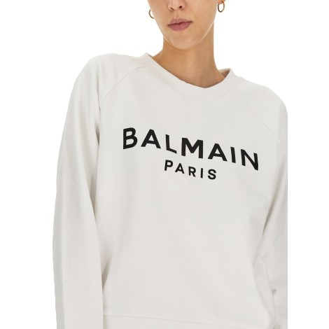 balmain sweatshirt with logo print