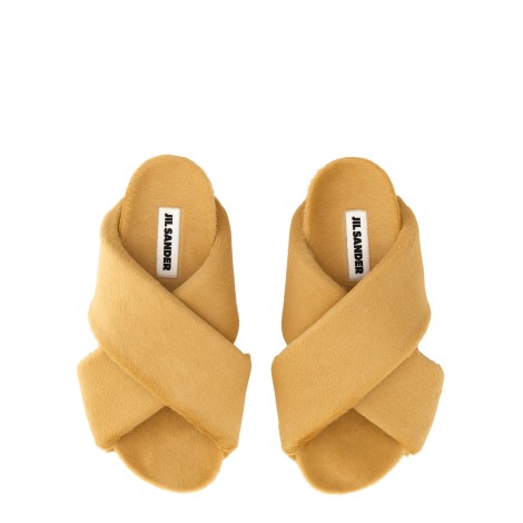 jil sander crisscross sandal