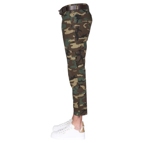 dolce & gabbana cargo pants with camouflage pattern