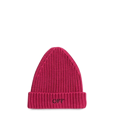 off-white cappello beanie con logo