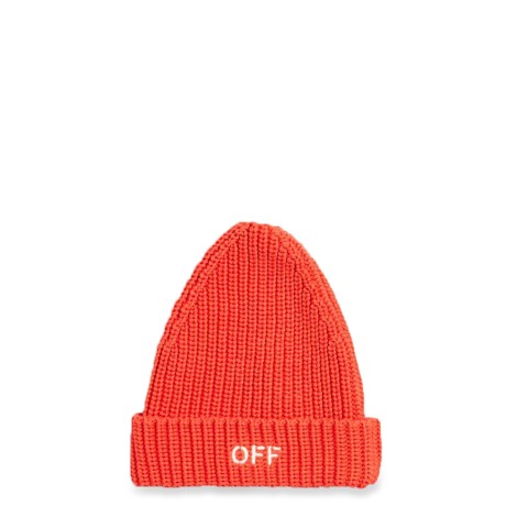 off-white cappello beanie  con logo