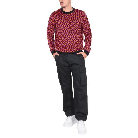 versace jacquard jersey la greca