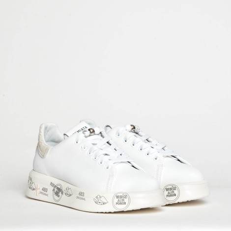 Sneakers Belle 5990 in pelle bianca