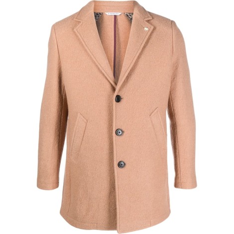 MANUEL RITZ blazer monopetto beige con revers classico