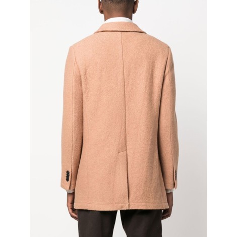 MANUEL RITZ blazer monopetto beige con revers classico
