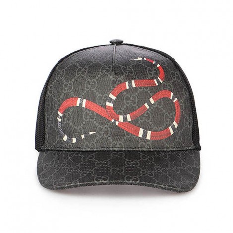 kingsnake print gg supreme baseball hat