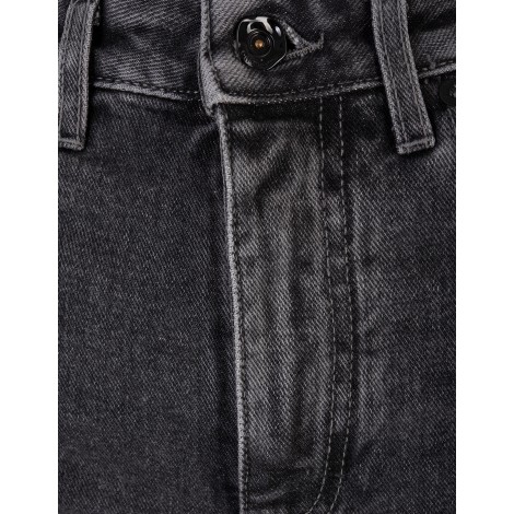 OFF-WHITE Jeans Donna Grigi Con Logo e Diagonali