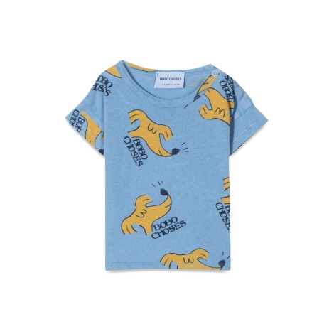 bobo choses sniffy dog all over short sleeve t-shirt