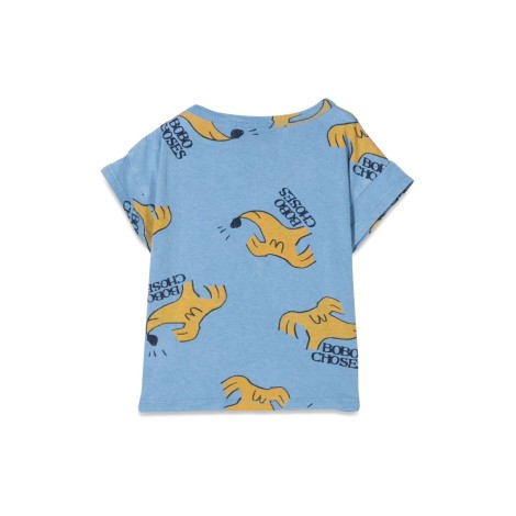 bobo choses sniffy dog all over short sleeve t-shirt