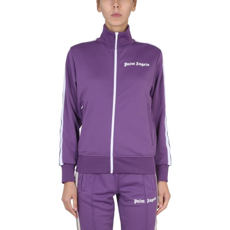 palm angels zippered track sweatshirt