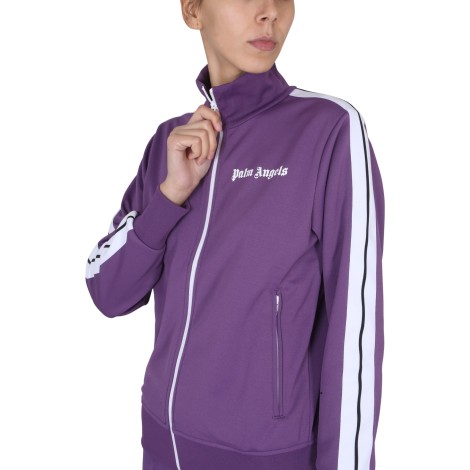 palm angels zippered track sweatshirt