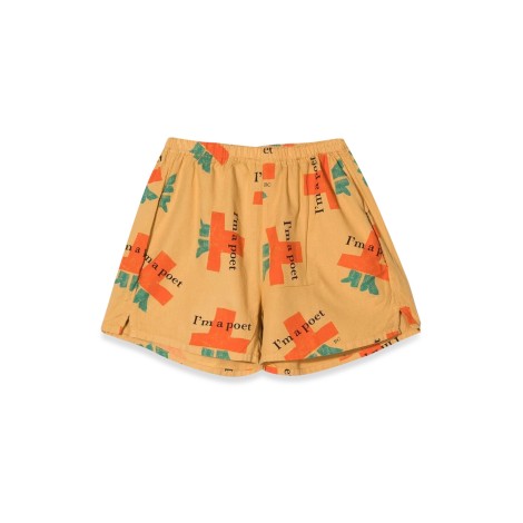 bobo choses i'm a poet all over woven shorts