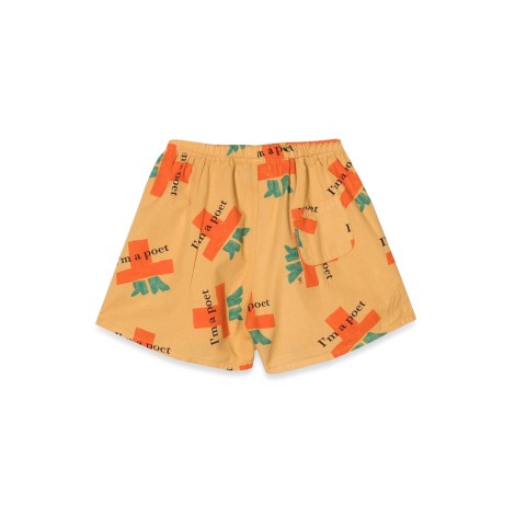 bobo choses i'm a poet all over woven shorts